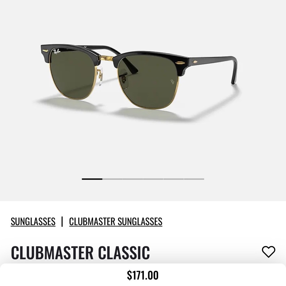 RAY BAN CLUBMASTER CLASSIC MODEL CODE RB3016 W0365 51-21
